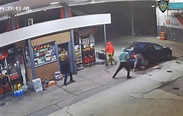 NYC gas station worker pummeled by three brutes during robbery