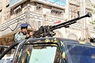 Yemeni Soldier Stands Guard On Vehicle Editorial Stock Photo - Stock ...