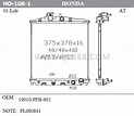 19010-PFB-902 16mm Full Aluminum Radiator Honda Life 01-03