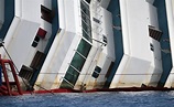 The capsized Costa Concordia cruise liner is pictured after the start ...