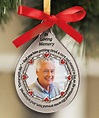 In Loving Memory Photo Ornament | Christmas ornaments, Memorial ...