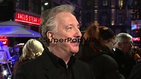 Alan Rickman at the World Premiere of Gambit, Empire Leic... - YouTube
