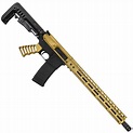 AR-15 5.56 "Golden Eye" Series 15" M-LOK Upper with Stock and Grip ...