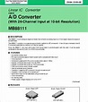 MB88111 datasheet - A/D Converter (with 24-channel Input at 10-bit ...
