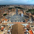 A view of St. Peter's Square as seen from the top of St. Peter's ...