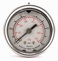 GRAINGER APPROVED Pressure Gauge, 0 to 100 psi, 0 to 700 kPa Range, 1/8 ...