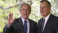 George H.W. Bush and George W. Bush: 'Love and a bit of a rivalry'