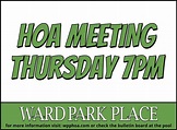 Annual HOA Meeting This Thursday April 26. 7PM at the pool | Ward Park ...