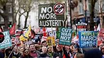 Austerity protest: Thousands rally in London against cuts - BBC News
