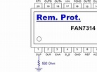 FAN7314 Remove protection, pins protection and datasheet.