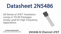 2N5486 N-Channel High-Frequency JFET - Datasheet