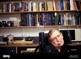 Professor Stephen Hawking in his office, Cambridge, UK Stock Photo - Alamy