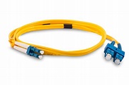 5 Meter OS2 LC to SC Fiber Optic Cable - Single Mode Duplex Fiber Optic ...