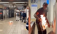 Man terrorizes Manhattan straphangers with flaming newspapers | amNewYork