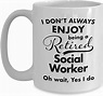 Amazon.com: Retirement Gifts for Social Worker Coffee Mug - Best Thank ...