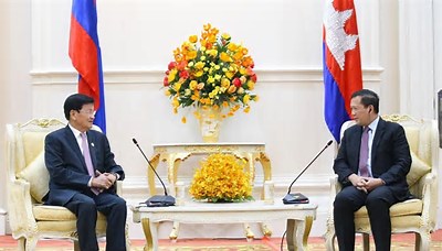Cambodia and Laos vow to boost bilateral ties, regional cooperation