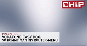 Vodafone Easy Box Routermenü