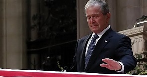 George W. Bush Delivers Emotional Eulogy for His Father George H.W. Bush