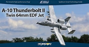 E-flite A-10 Thunderbolt II Twin 64mm EDF Jet BNF Basic - A Smarter Warthog