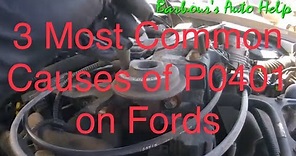 Three Most Common Causes of P0401 on Fords