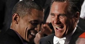Obama and Romney trade jokes at New York charity dinner