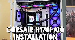 Corsair H170i Elite Capellix all-in-one cooler installation and review