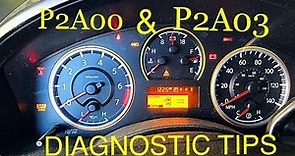 P2A00 & P2A03 Diagnostic Tips