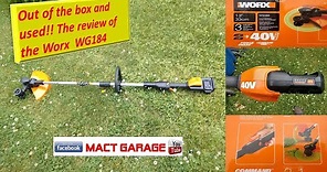 Review of WORX Power Share 40V 13 Inch 2 in1 Cordless Grass Trimmer and Edger WG184
