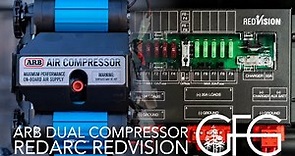 ARB Dual Compressor Install Integrated Into The REDARC RedVision System