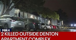 2 dead in shooting outside Denton apartment complex