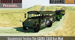 BeamNG Drive - Suspension Testing The GAVRIL CB40 Bus Mod