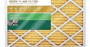 Filterbuy 20x23x1 Air Filter MERV 11 Allergen Defense (2-Pack), Pleated HVAC AC Furnace Air Filters Replacement (Actual Size: 19.50 x 22.50 x 0.75 Inches)