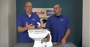 Jabsco Right Angle Discharge Video for 37010 37045 37245 Toilet