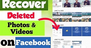 How to Recover Deleted Photos & Videos on Facebook || Facebook Delete Photo Recovery