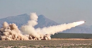 M270A1 Multiple Launch Rocket System (MLRS) Test Fire