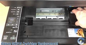 Epson Stylus SX215: How to Change Ink Cartridges