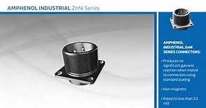 New at Mouser - Amphenol Industrial ZnNi Series