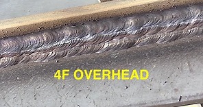 Overhead Welding with 7018 1/8 and 5/32