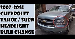 How to replace Headlight bulbs in Chevrolet Tahoe 07-14