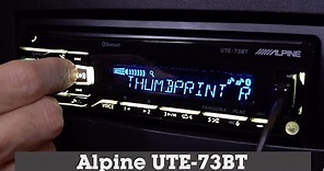 Alpine UTE-73BT Display and Controls Demo | Crutchfield Video