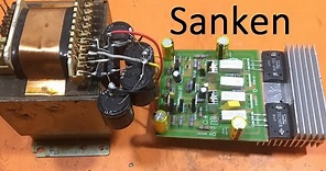 Sanken transistor 2sa1494 2sc3858 or 2sa1216 2sc2922 amplifier circuit diagram?