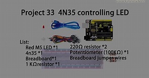 4N35 controlling LED
