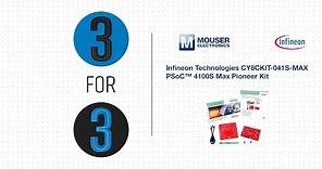 Infineon Technologies CY8CKIT-041S-MAX PSoC™ 4100S Max Pioneer Kit: 3 for 3 | Mouser Electronics