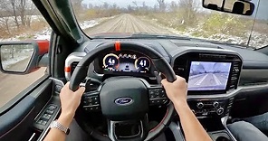 2021 Ford F-150 Raptor 37 Performance Package - POV Dirt Road Driving Impressions (Two Topher Take)