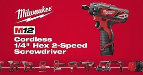 Milwaukee® M12™ 1/4 Hex 2-Speed Screwdriver 2406-22