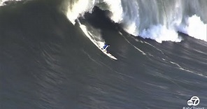 Surfers catch big waves at Mavericks in Half Moon Bay