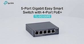 5-Port Gigabit Easy Smart Switch with 4-Port PoE+ | TP-Link TL-SG105PE