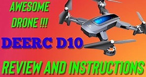 DEERC D10, A Great Budget Foldable Altitude Hold Drone with 1080p Camera for under $70.with Extra’s