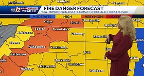 WATCH: A beautiful fall afternoon Monday, High Fire Danger Continues