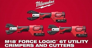 Milwaukee® M18™ FORCE LOGIC™ 6T Utility Crimpers and Cutters
